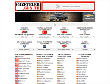 Tablet Screenshot of gazeteler.gen.tr